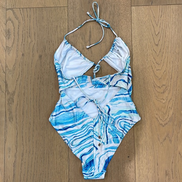 Gathered Tie One Piece - Picture 4 of 4